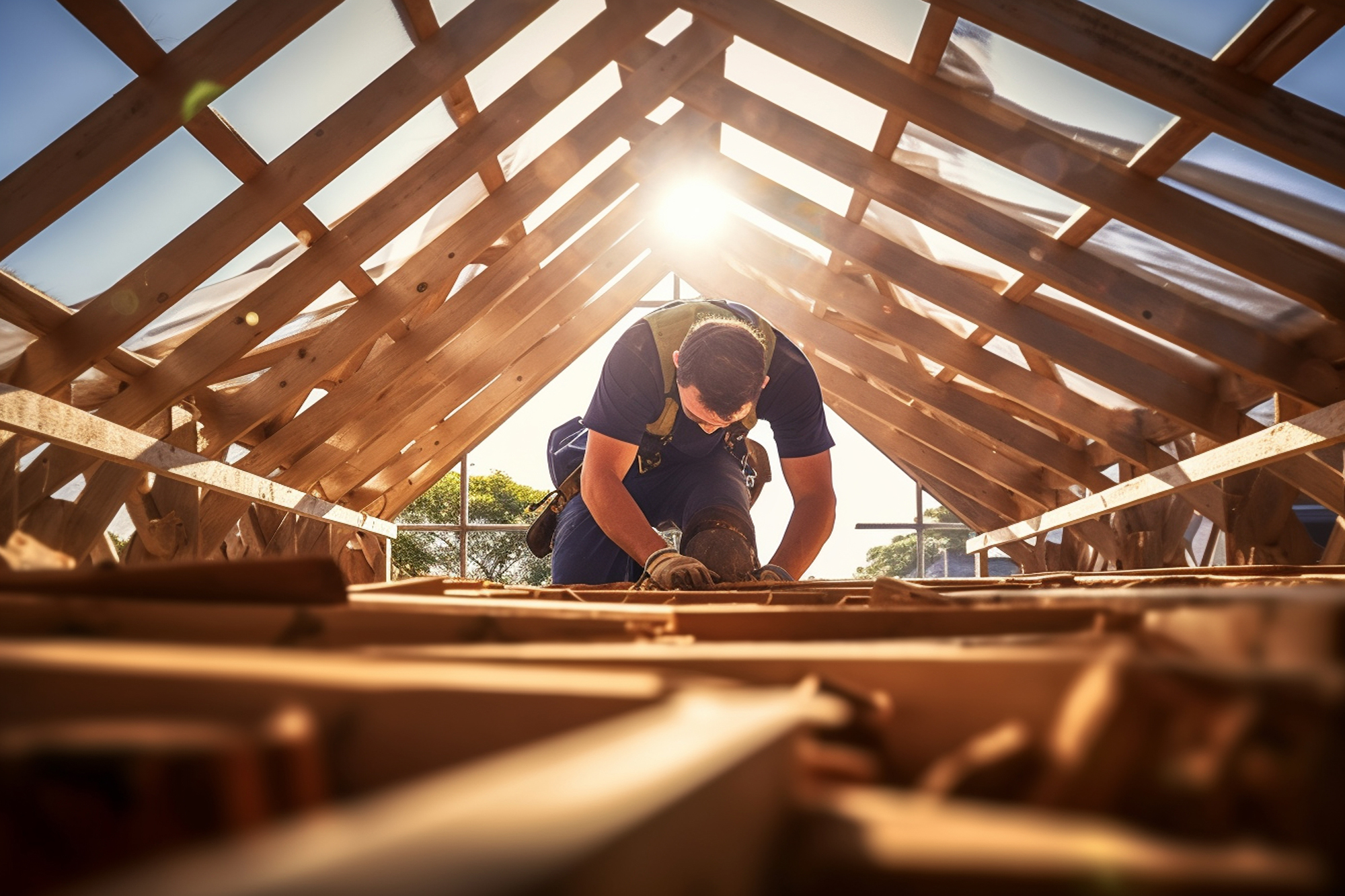 Champeau, pose et travaux